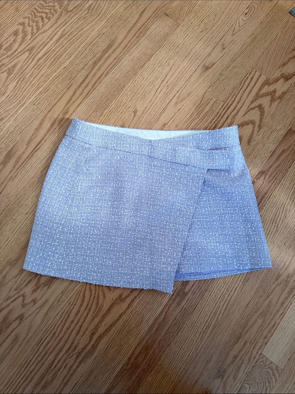 MANGO Textured Lavender Mini skirt - size M
